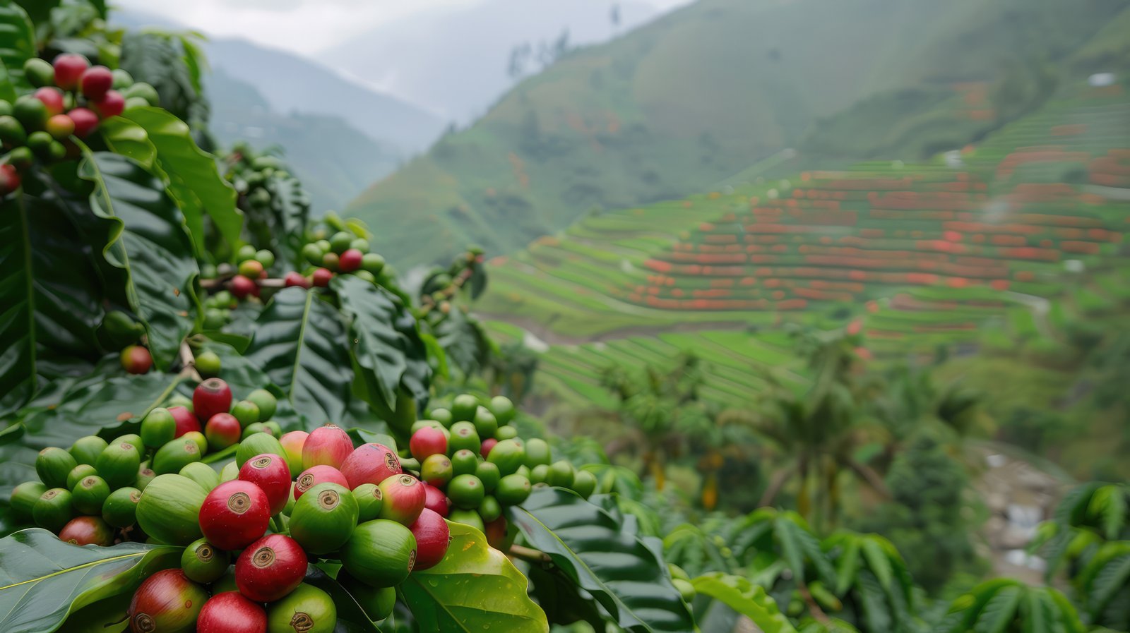 Indonesian green coffee beans